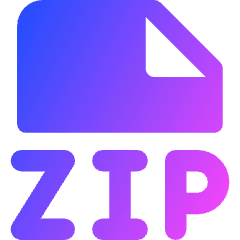 File Zip Icon from Core Gradient Set