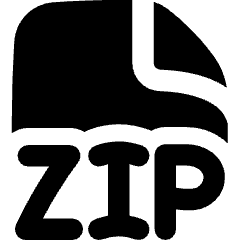 File Zip Icon from Flex Solid Set