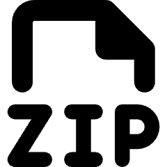 File Zip Icon from Core Remix Set