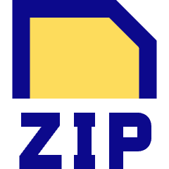 File Zip Icon from Sharp Pop Set