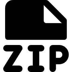 File Zip Icon from Core Solid Set