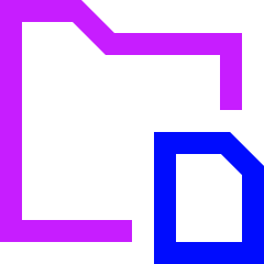 Files And Folders Icon from Sharp Neon Set