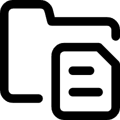 Files And Folders Icon from Core Line Set