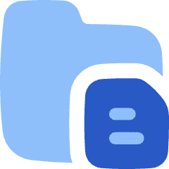 Files And Folders Icon from Flex Flat Set