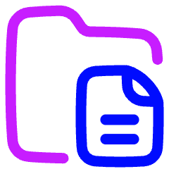 Files And Folders Icon from Plump Neon Set