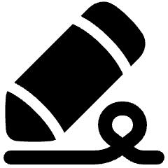 Fill And Sign Icon from Plump Solid Set