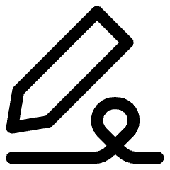 Fill And Sign Icon from Core Line Set