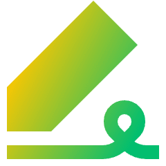 Fill And Sign Icon from Sharp Gradient Set