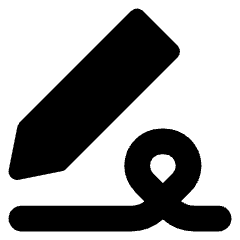 Fill And Sign Icon from Core Solid Set