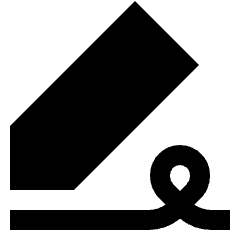 Fill And Sign Icon from Sharp Solid Set