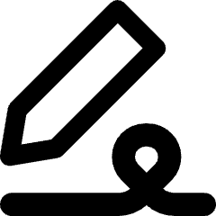 Fill And Sign Icon from Core Remix Set