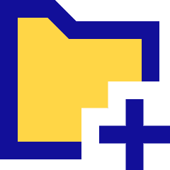 Folder Add Icon from Sharp Pop Set