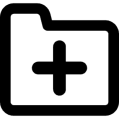 Folder Add Icon from Core Remix Set