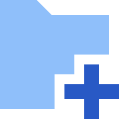 Folder Add Icon from Sharp Flat Set