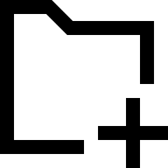 Folder Add Icon from Sharp Line Set