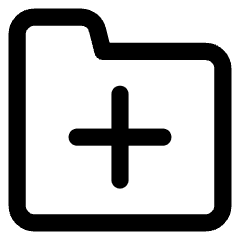 Folder Add Icon from Core Line Set
