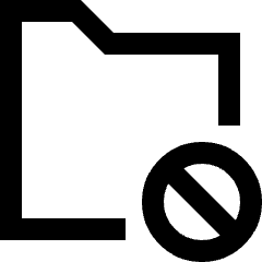 Folder Block Icon from Sharp Line Set