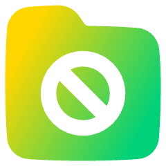 Folder Block Icon from Plump Gradient Set