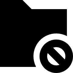 Folder Block Icon from Sharp Solid Set