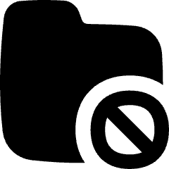 Folder Block Icon from Flex Solid Set