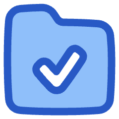 Folder Check Icon from Plump Duo Set