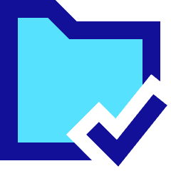 Folder Check Icon from Sharp Pop Set
