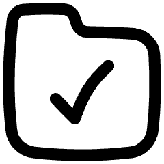 Folder Check Icon from Flex Line Set
