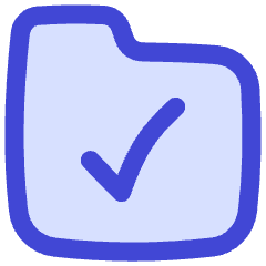 Folder Check Icon from Flex Duo Set