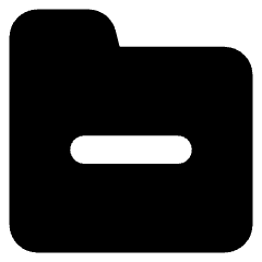 Folder Delete Icon from Core Solid Set