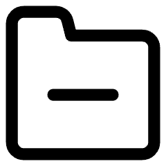 Folder Delete Icon from Core Line Set