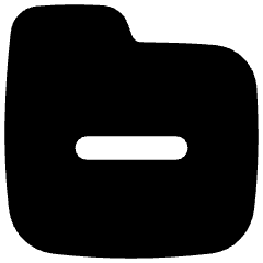 Folder Delete Icon from Flex Solid Set