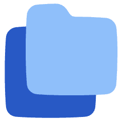 Folder Document Copy Duplicate Icon from Plump Flat Set