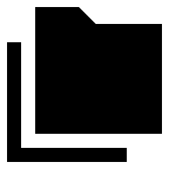 Folder Document Copy Duplicate Icon from Sharp Solid Set