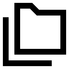 Folder Document Copy Duplicate Icon from Sharp Line Set