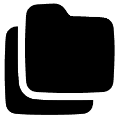 Folder Document Copy Duplicate Icon from Plump Solid Set
