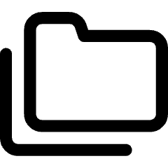 Folder Document Copy Duplicate Icon from Core Line Set