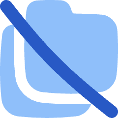 Folder Document Copy Duplicate Off Icon from Flex Flat Set