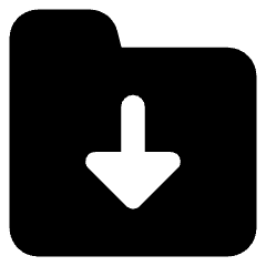 Folder Document Download Icon from Core Solid Set