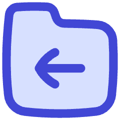 Folder Document Move File Back Icon from Flex Duo Set