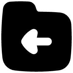 Folder Document Move File Back Icon from Flex Solid Set