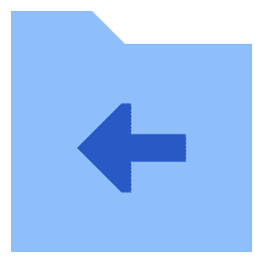 Folder Document Move File Back Icon from Sharp Flat Set