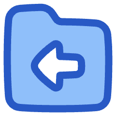 Folder Document Move File Back Icon from Plump Duo Set