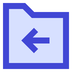 Folder Document Move File Back Icon from Sharp Duo Set
