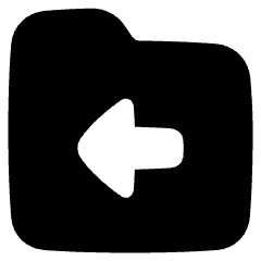 Folder Document Move File Back Icon from Plump Solid Set