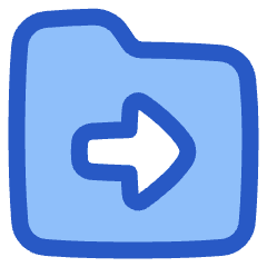 Folder Document Move File Next Icon from Plump Duo Set