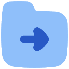 Folder Document Move File Next Icon from Flex Flat Set