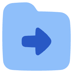 Folder Document Move File Next Icon from Plump Flat Set