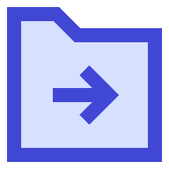 Folder Document Move File Next Icon from Sharp Duo Set