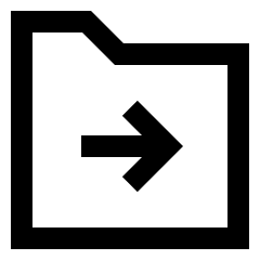 Folder Document Move File Next Icon from Sharp Line Set