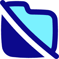 Folder Document Off Icon from Flex Pop Set